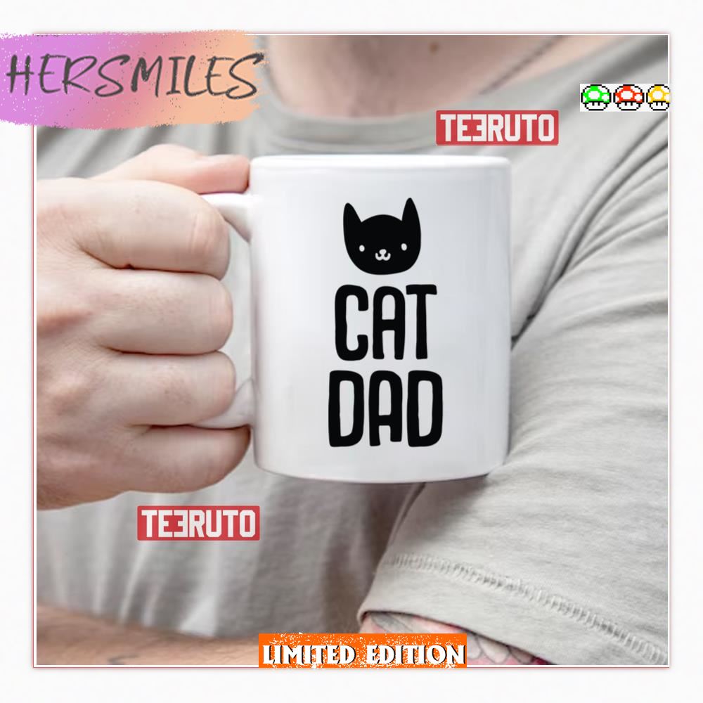 Cat Dad Fathers Day Mug