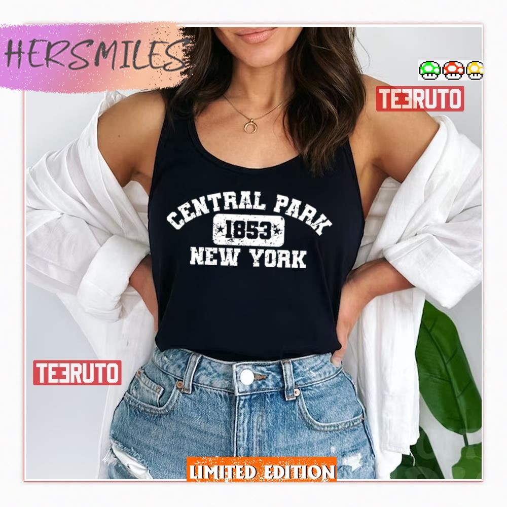 Central Park Nyc Athletic Style Distressed Vintage Shirt Central Park Nyc Athletic Style Distressed Vintage Shirt