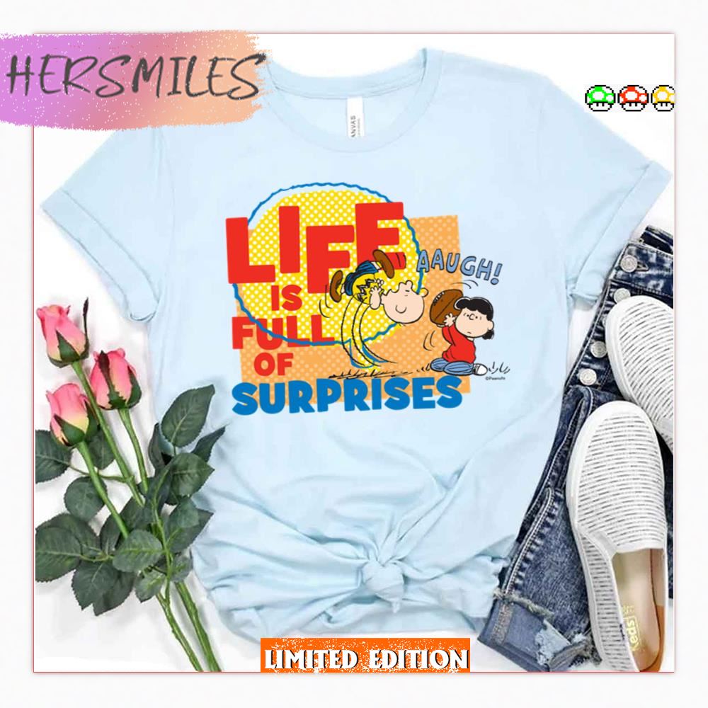 Charlie Brown &amp Lucy Life Is Full Of Surprises Peanuts Shirt