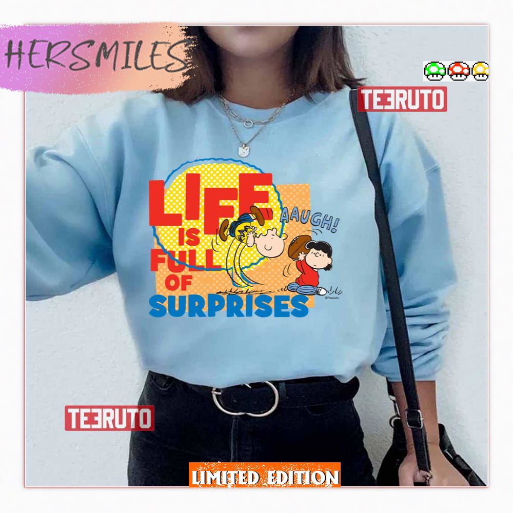 Charlie Brown &amp Lucy Life Is Full Of Surprises Peanuts Shirt