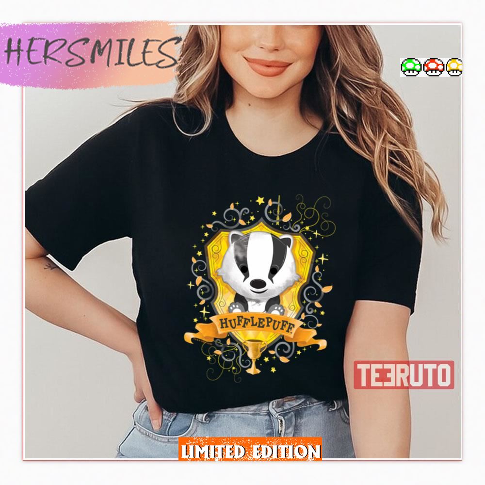 Charming Hufflepuff Crest Hp Potter Shirt
