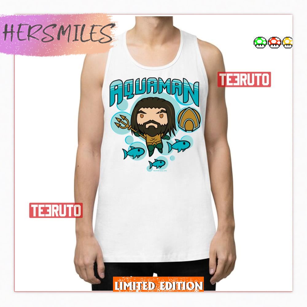 Chibi Undersea Graphic Aquaman Tank Top