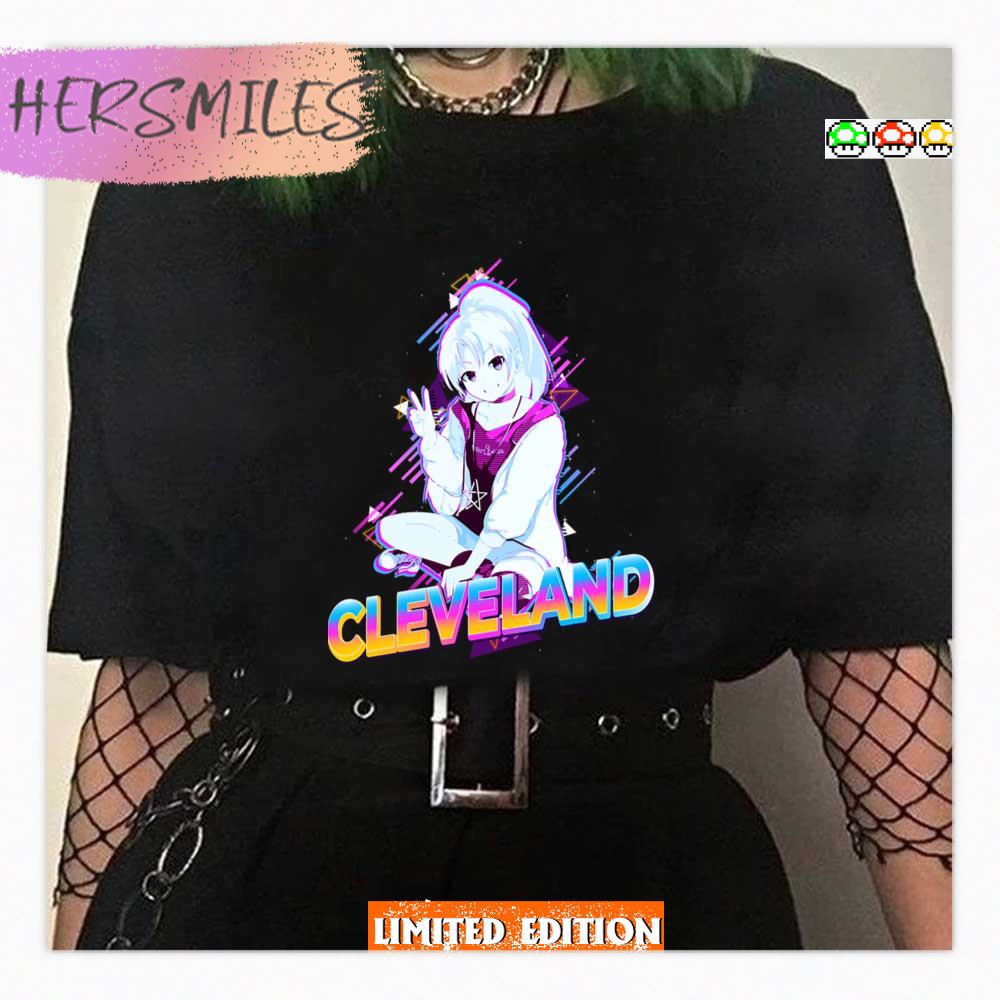 Cleveland Azur Lane Neon Aesthetic Art Shirt Cleveland Azur Lane Neon Aesthetic Art Shirt