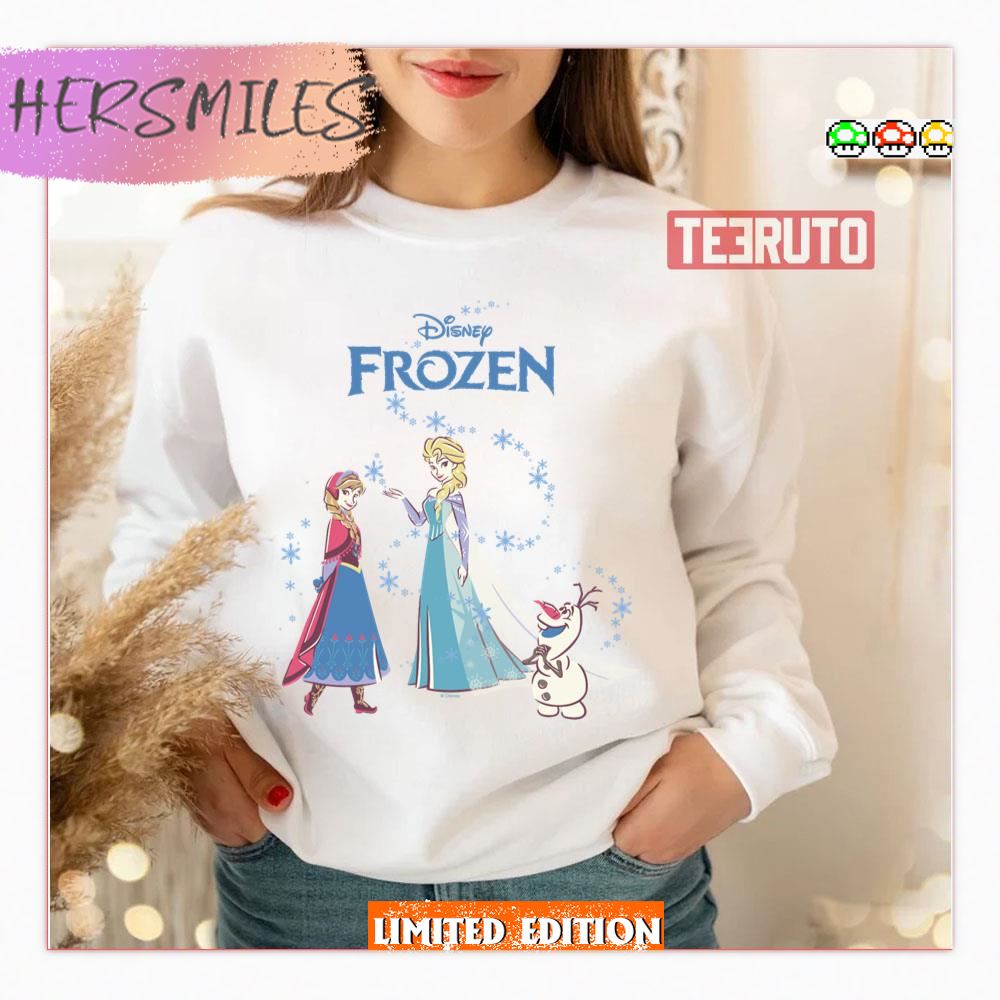 Colored Frozen Elsa Anna & Olaf Shirt Colored Frozen Elsa Anna & Olaf Shirt