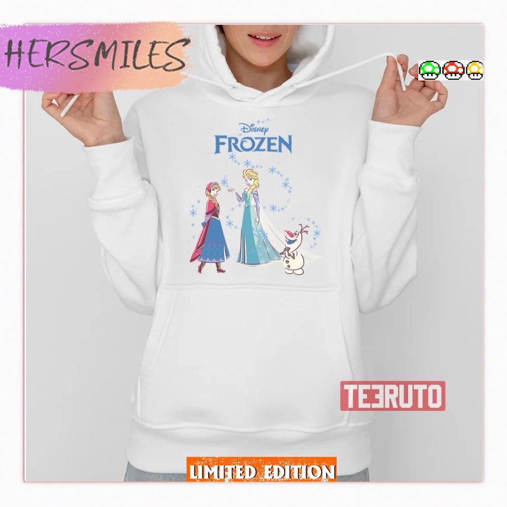 Colored Frozen Elsa Anna &amp Olaf Shirt
