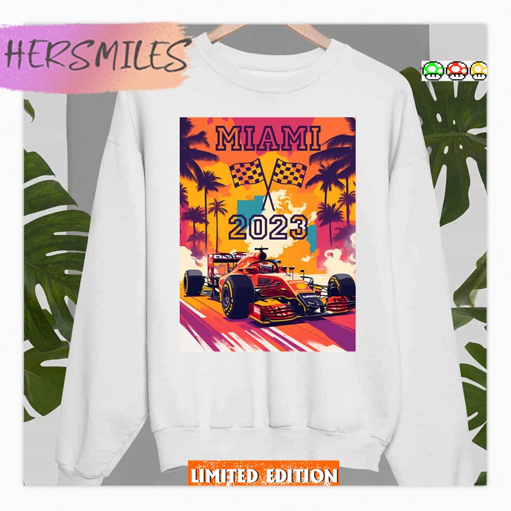 Colored Palette Miami Grand Prix 2023 Art Shirt Colored Palette Miami Grand Prix 2023 Art Shirt