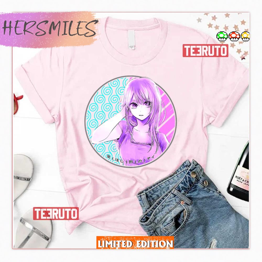 Comic Cute Anime Girl Ai Hoshino Shirt