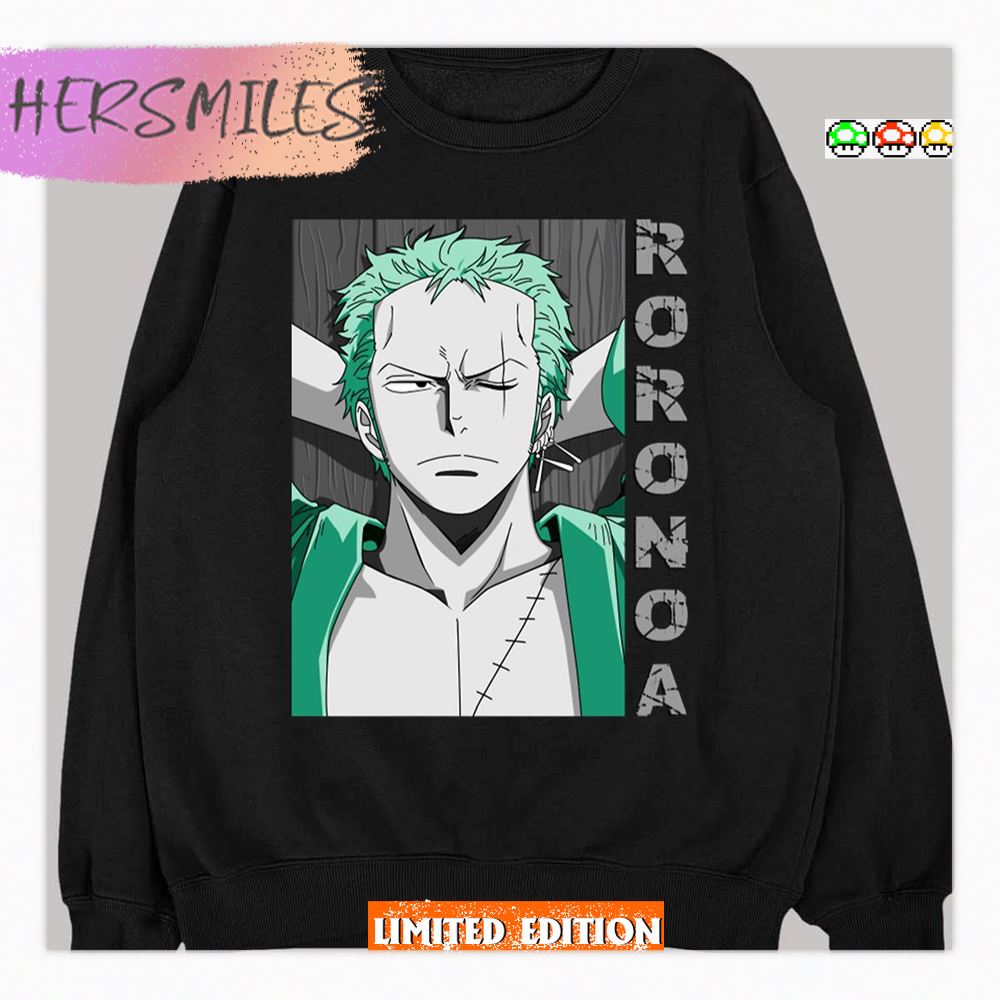 Coolest Man In One Piece Zoro Roronoa Vintage Artwork Shirt