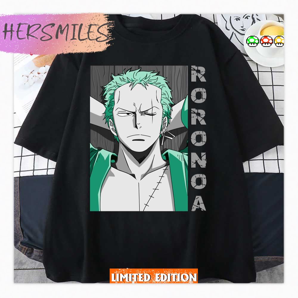 Coolest Man In One Piece Zoro Roronoa Vintage Artwork Shirt