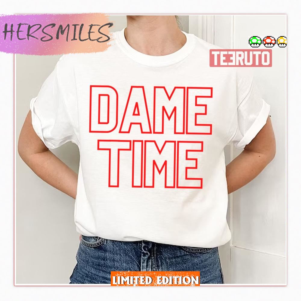 Dame Time Red Font Star Blazers Shirt