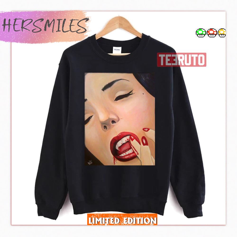 Digital Art Dita Von Teese Vampire Shirt Digital Art Dita Von Teese Vampire Shirt