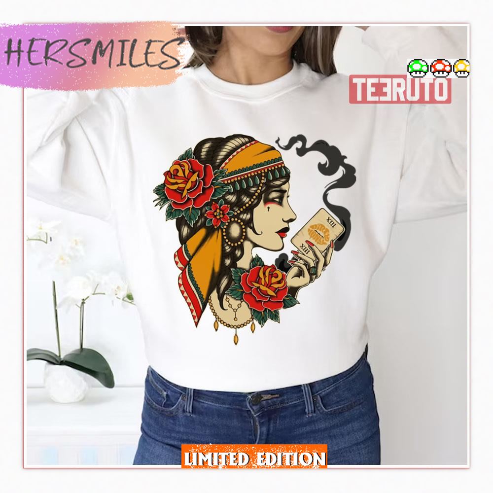 Dirty Honey Fortune Teller Tarot Card Sweatshirt