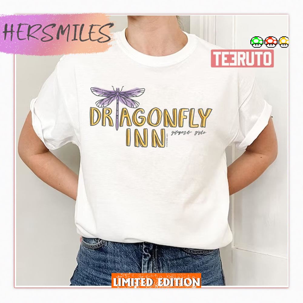 Dragonfly Inn Watercolor Logo Gilmore Girls Shirt