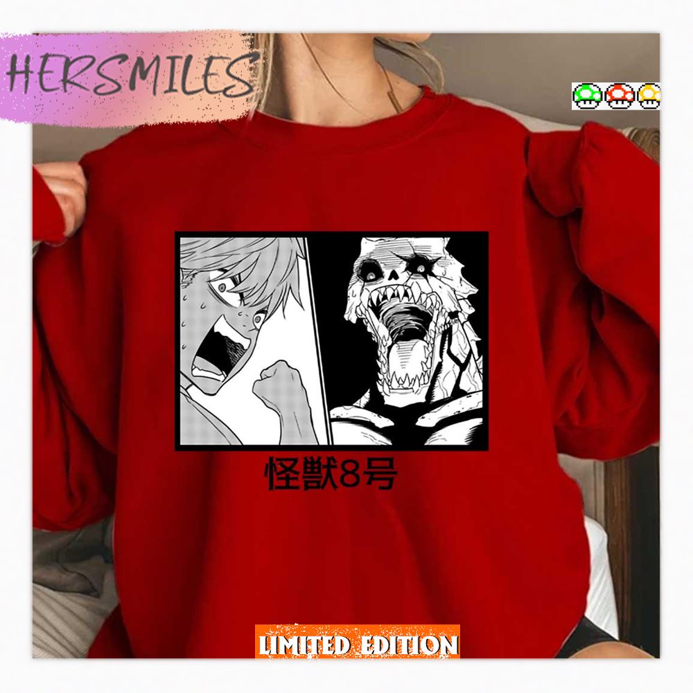 Duo Kaiju No8 Funny Manga Panel Shirt Duo Kaiju No8 Funny Manga Panel Shirt