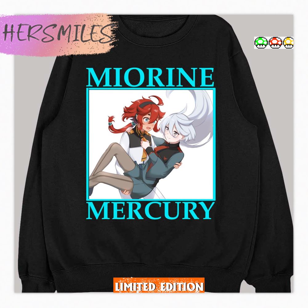 Duo Mercury Suletta And Rembran Miorine Kidou Senshi Gundam Shirt