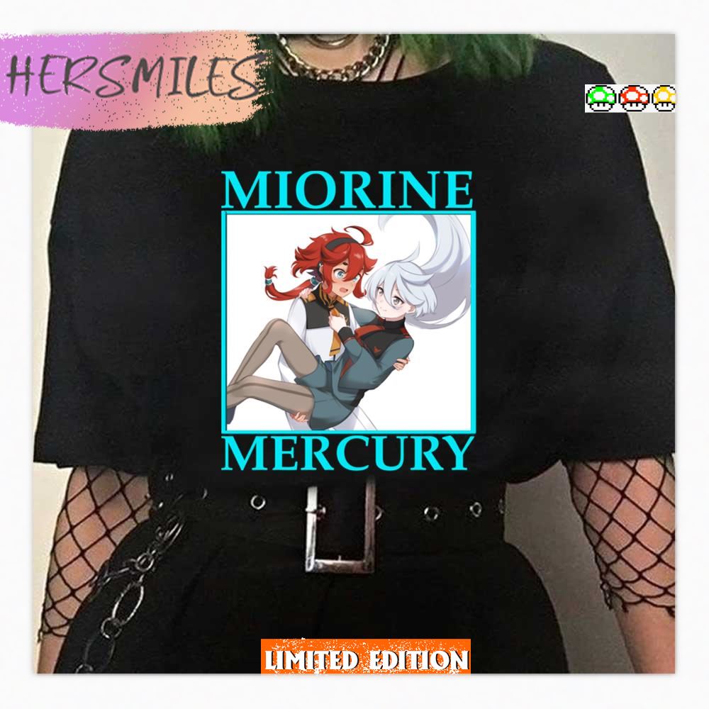 Duo Mercury Suletta And Rembran Miorine Kidou Senshi Gundam Shirt Duo Mercury Suletta And Rembran Miorine Kidou Senshi Gundam Shirt