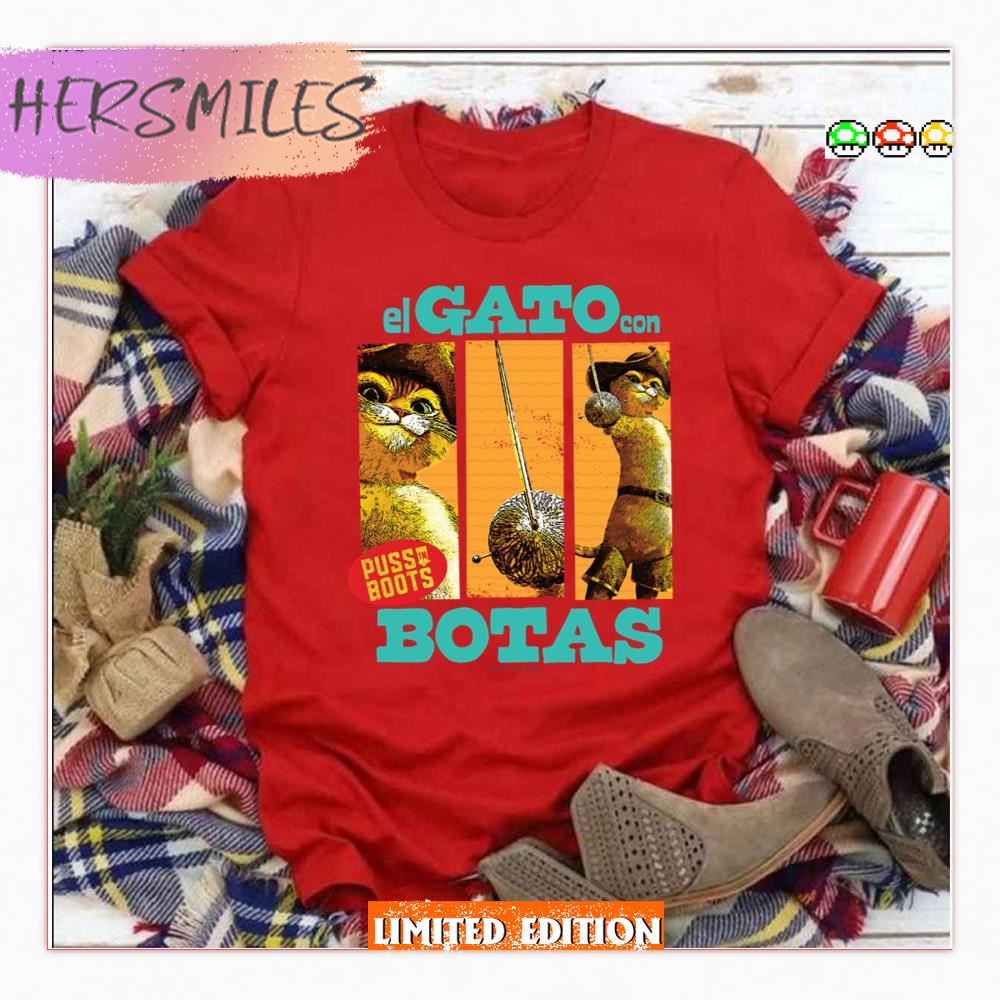 El Gato Con Botas Poots In Boots Shirt