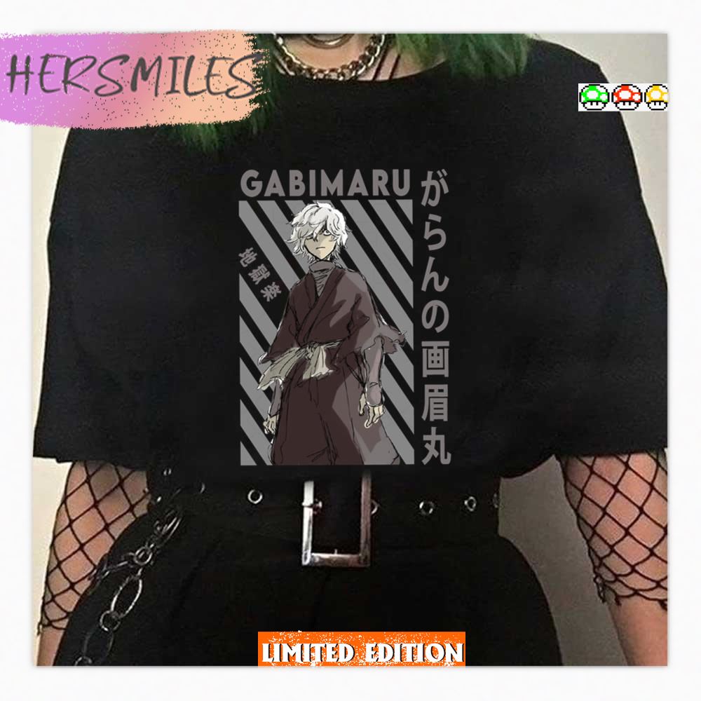 Elite Shinobi Assassin Hell's Paradise Gabimaru Color Stripe Shirt Elite Shinobi Assassin Hell's Paradise Gabimaru Color Stripe Shirt