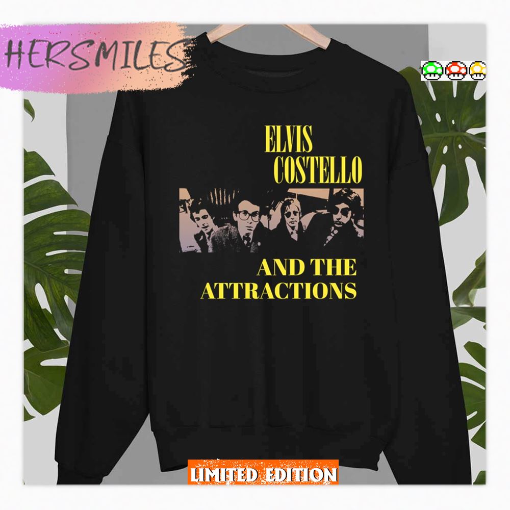 English Singer Songwriter Elvis Costello Graphic Shirt English Singer Songwriter Elvis Costello Graphic Shirt