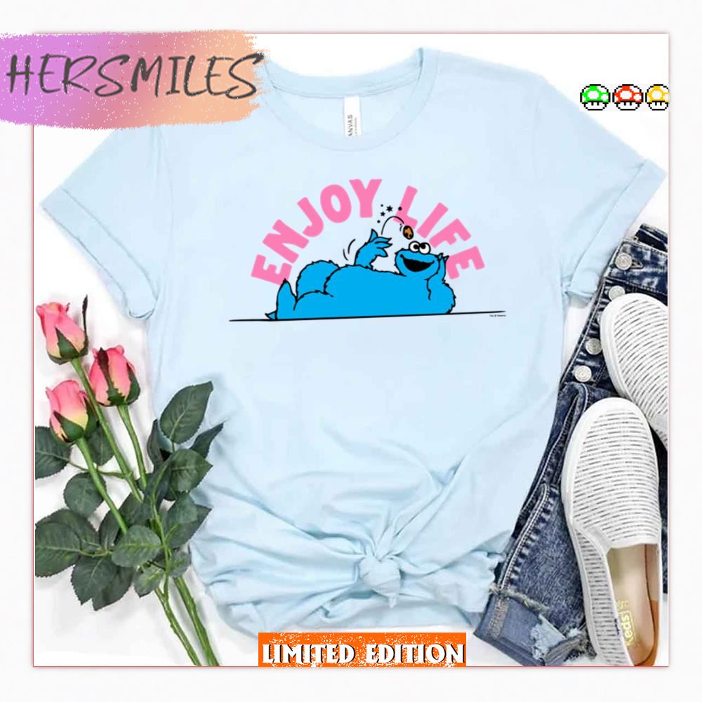 Enjoy Life Sesame Street Cookie Monster Shirt