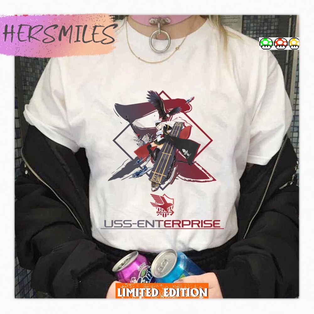 Enterprise Azur Lane Character Cool Girl Shirt