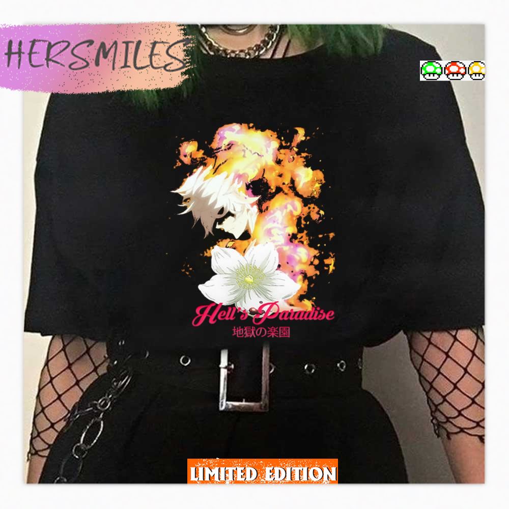 Everbloom Anime Manga Hell's Paradise Jigokuraku Shirt Everbloom Anime Manga Hell's Paradise Jigokuraku Shirt