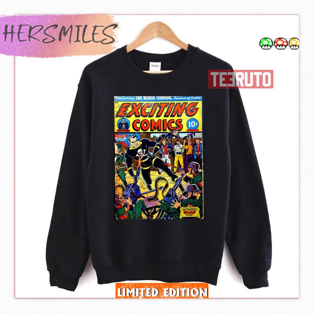 Exciting Comics The Black Terror Shirt Exciting Comics The Black Terror Shirt