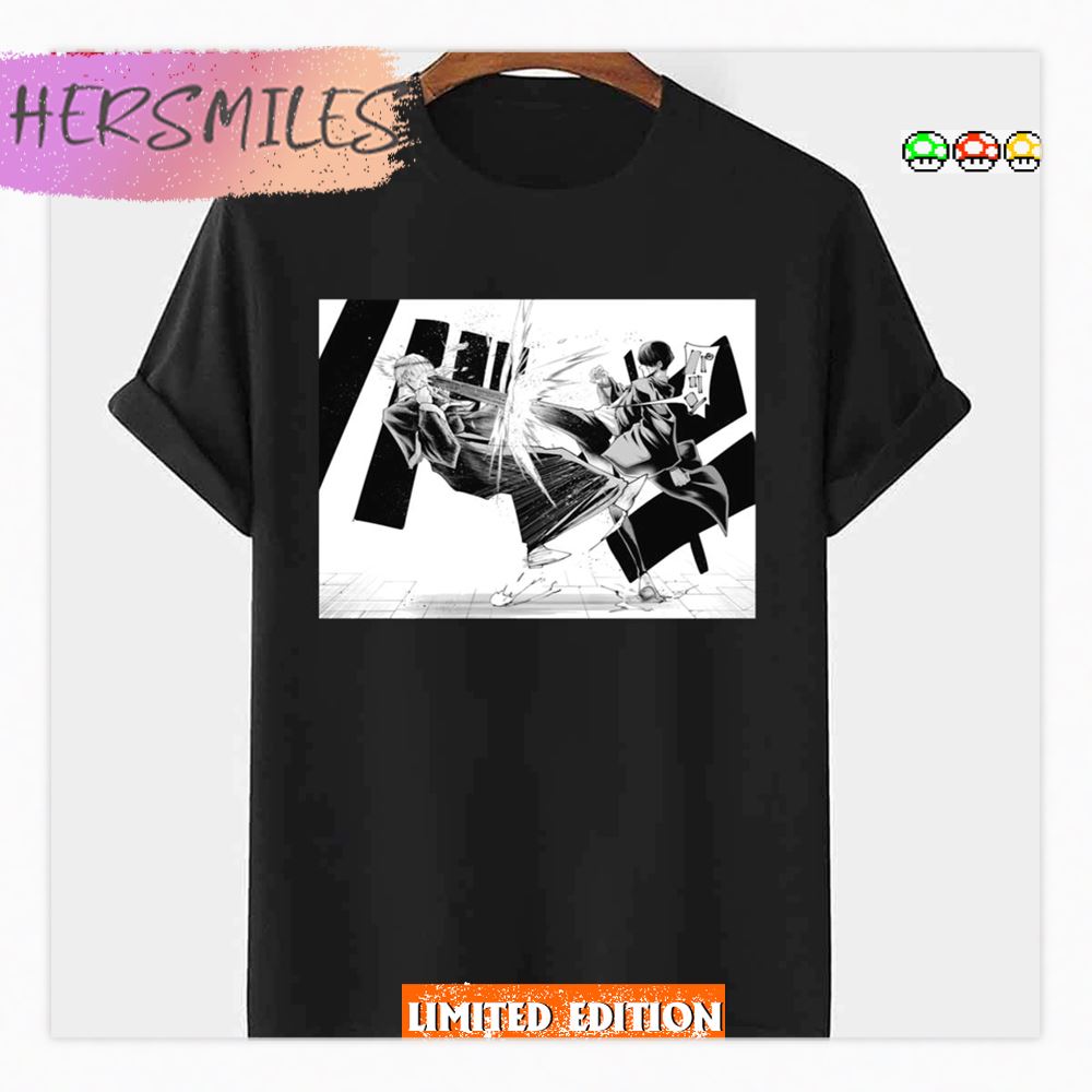 Fight Mash Burnedead Mashle Magic And Muscles Manga Style Shirt