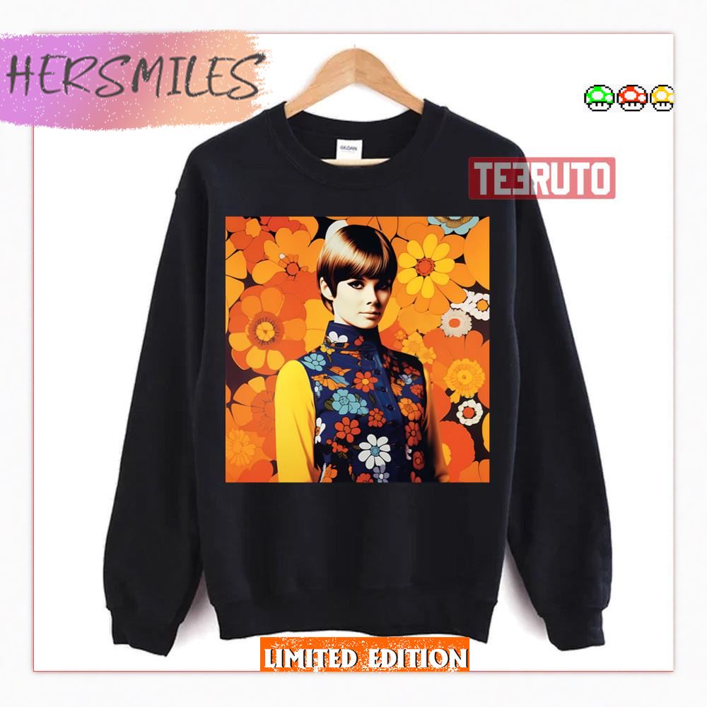 Floral Design Mary Quant Artwork Shirt Floral Design Mary Quant Artwork Shirt