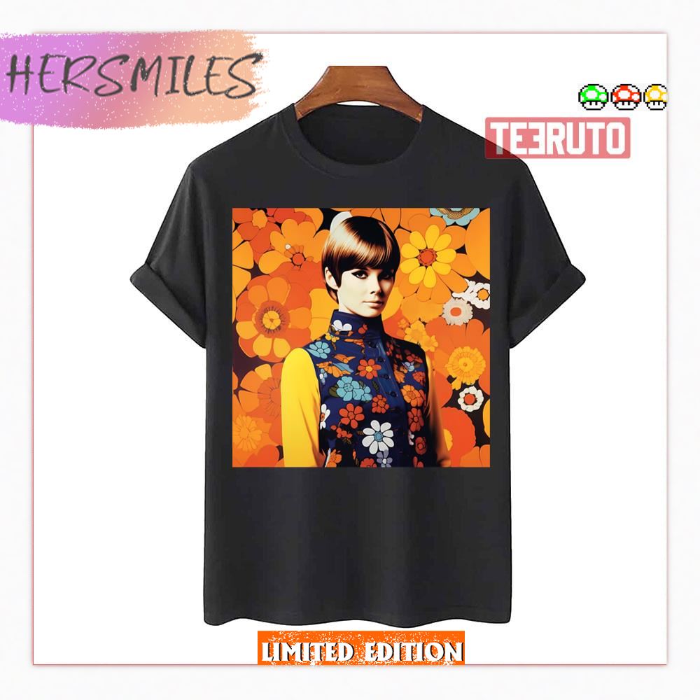 Floral Design Mary Quant Artwork Shirt