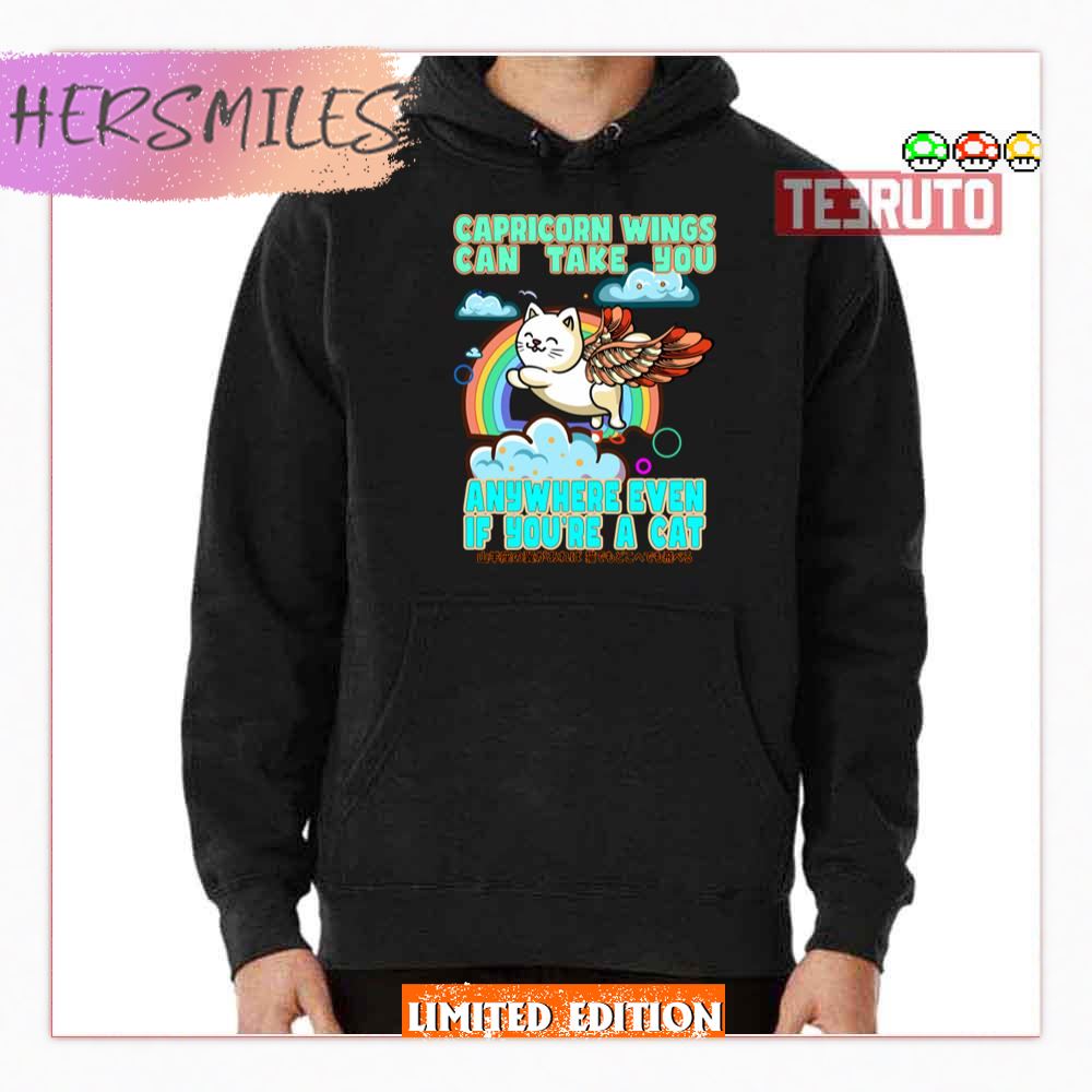 Flying Cat Caprivorn Wings Shirt