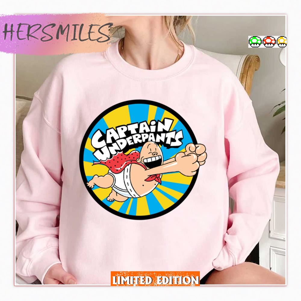 Flying Hero Badge Captain Underpants Shirt