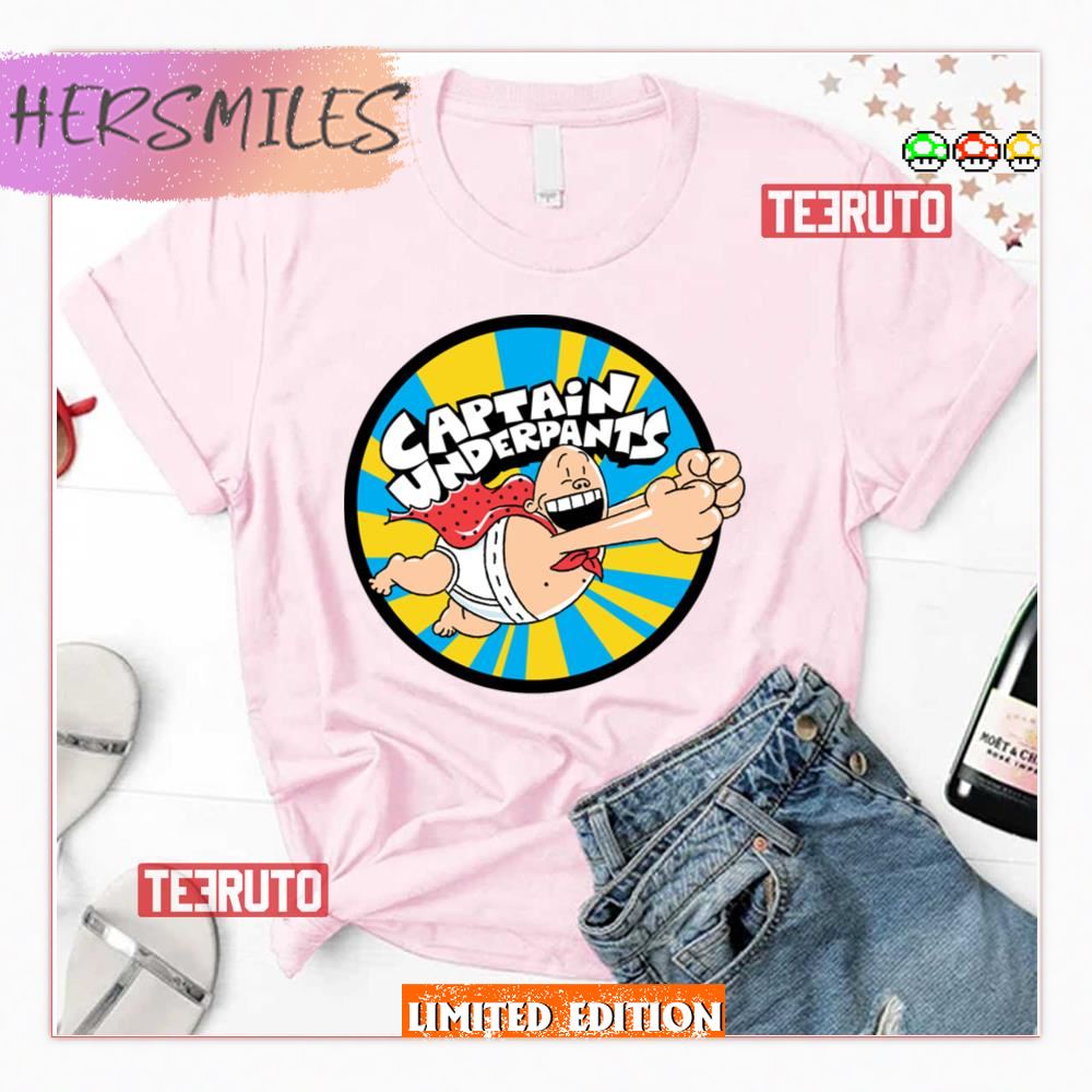 Flying Hero Badge Captain Underpants Shirt