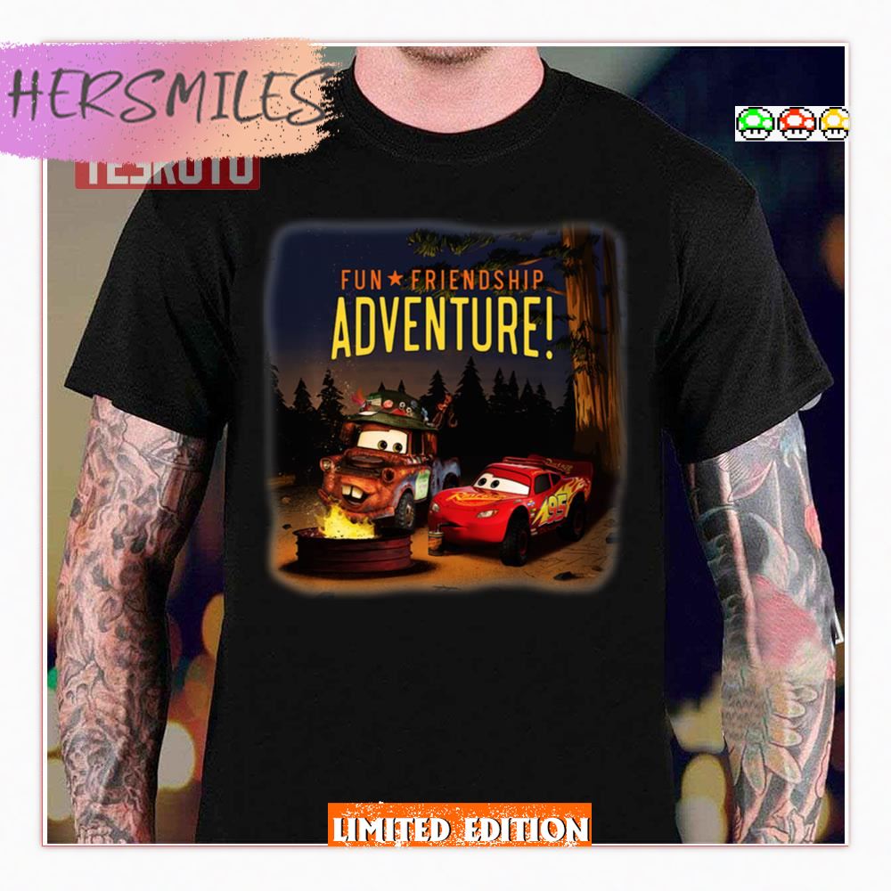 Friendship Adventure And Pixars Cars Fun Shirt