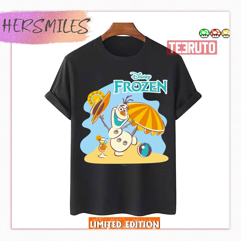 Frozen Olaf Playing On The Beach Baby Shirt