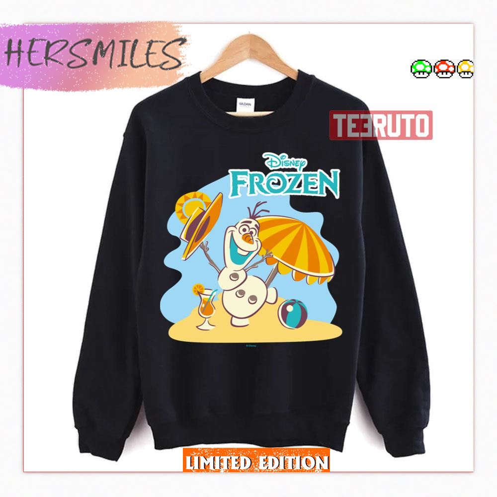 Frozen Olaf Playing On The Beach Baby Shirt Frozen Olaf Playing On The Beach Baby Shirt
