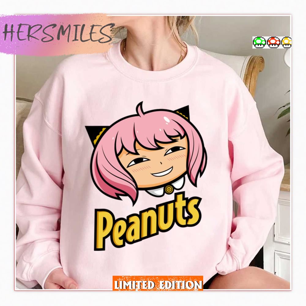 Funny Face Anya Spy X Family Peanuts Shirt