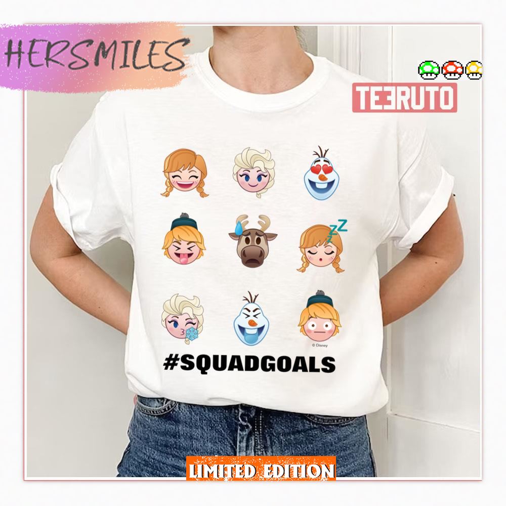 Funny Squad Frozen Emoji Characters Shirt
