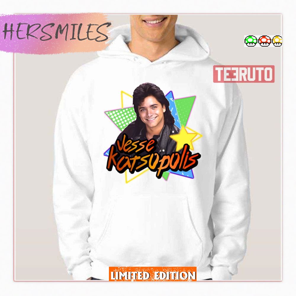 Games Uncle Jesse Katsopolis Full House 90s Tribute Gold Shirt