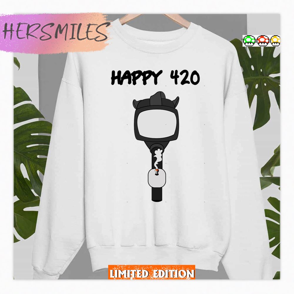 Gasmask Happy 420 Shirt Gasmask Happy 420 Shirt