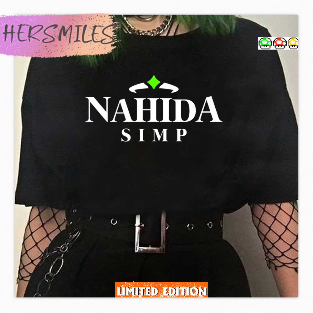 Genshin Impact Nahida Simp White Design Shirt Genshin Impact Nahida Simp White Design Shirt