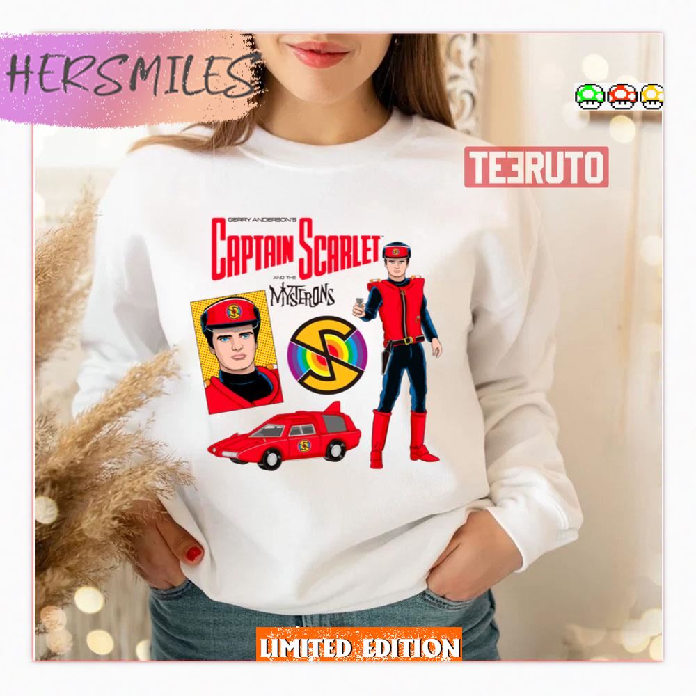 Gerry Anderson's Captain Scarlet And The Mysterons Terrahawks Shirt Gerry Anderson's Captain Scarlet And The Mysterons Terrahawks Shirt