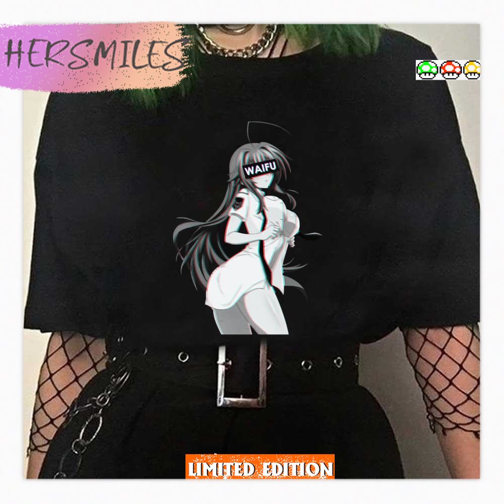 Glitched Rias Gremory Waifu High School Dxd Shirt Glitched Rias Gremory Waifu High School Dxd Shirt