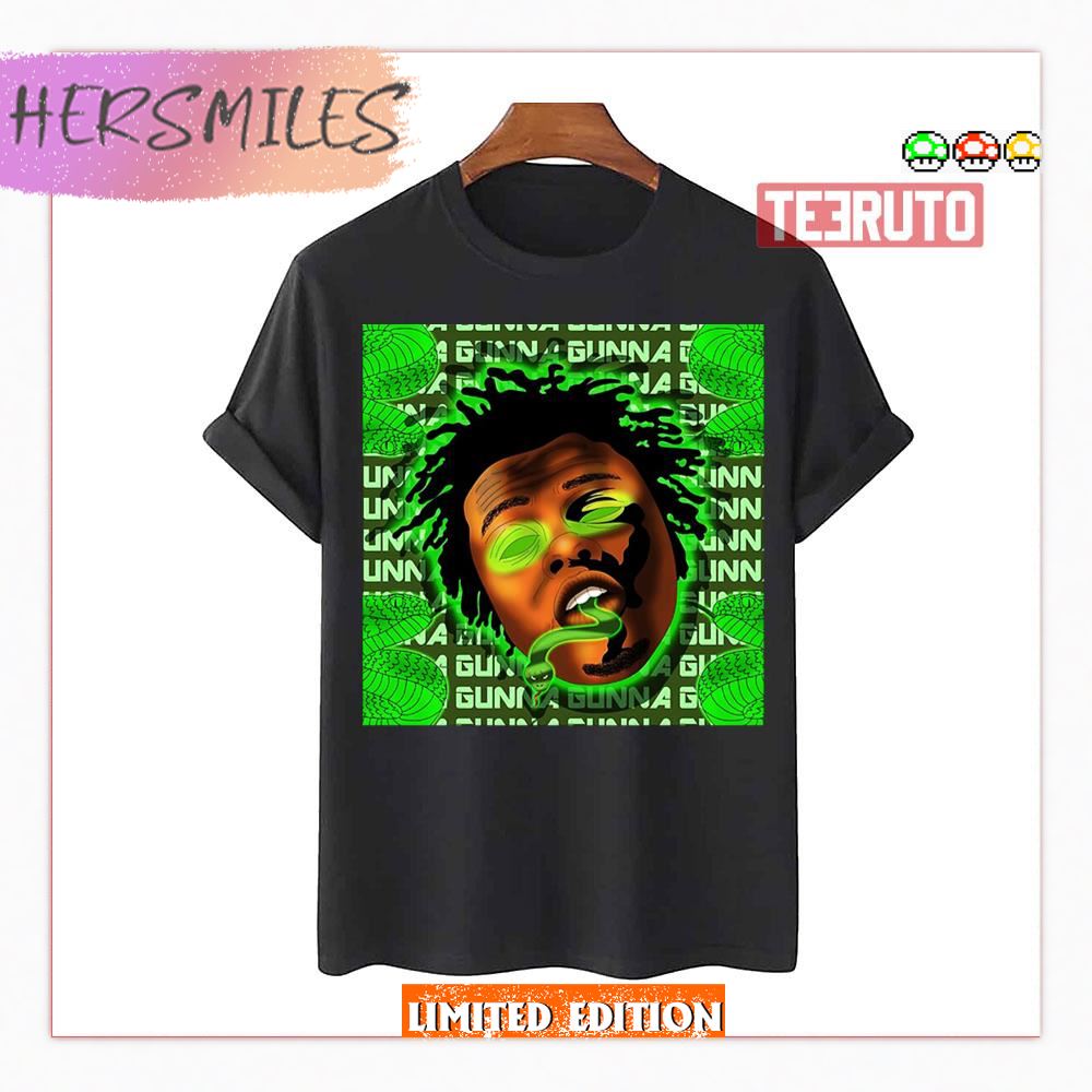 Green Snake Artwork Wunna Gunna Shirt
