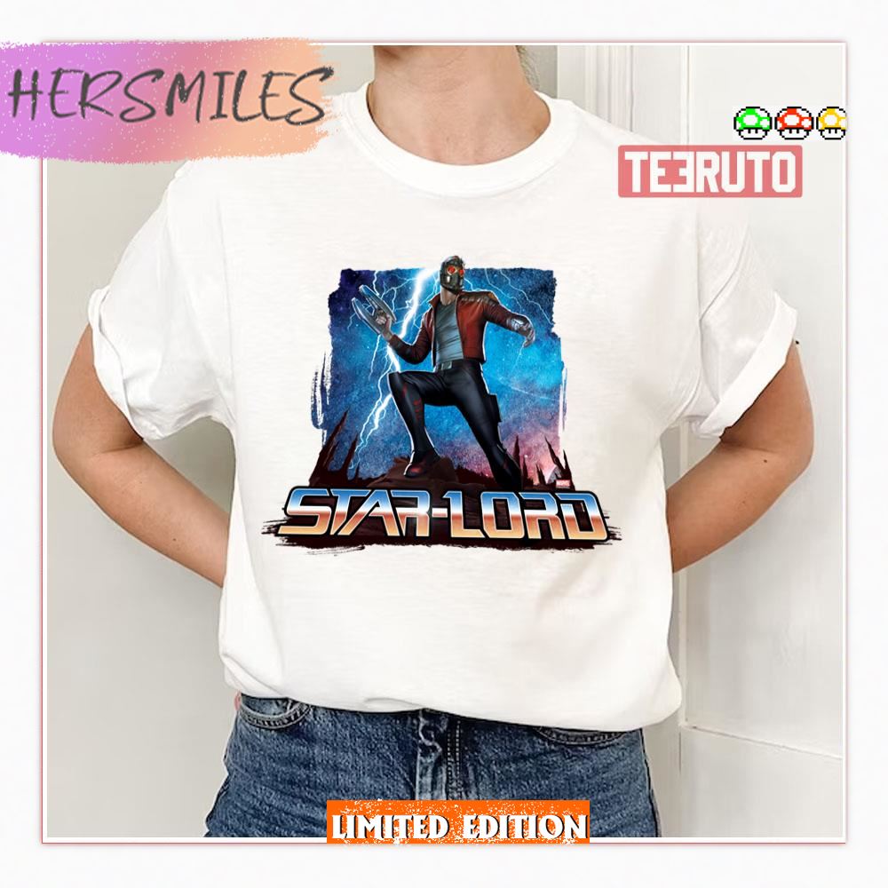 Guardians Of The Galaxy Star Lord On Planet Shirt