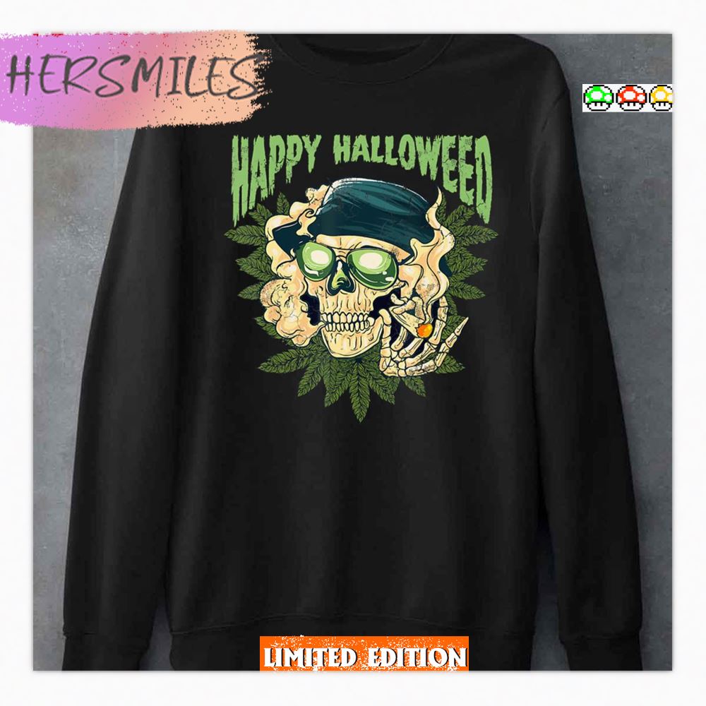Happy Halloweed Halloween Marijuana Weed Cannabis Pot 420 Shirt Happy Halloweed Halloween Marijuana Weed Cannabis Pot 420 Shirt