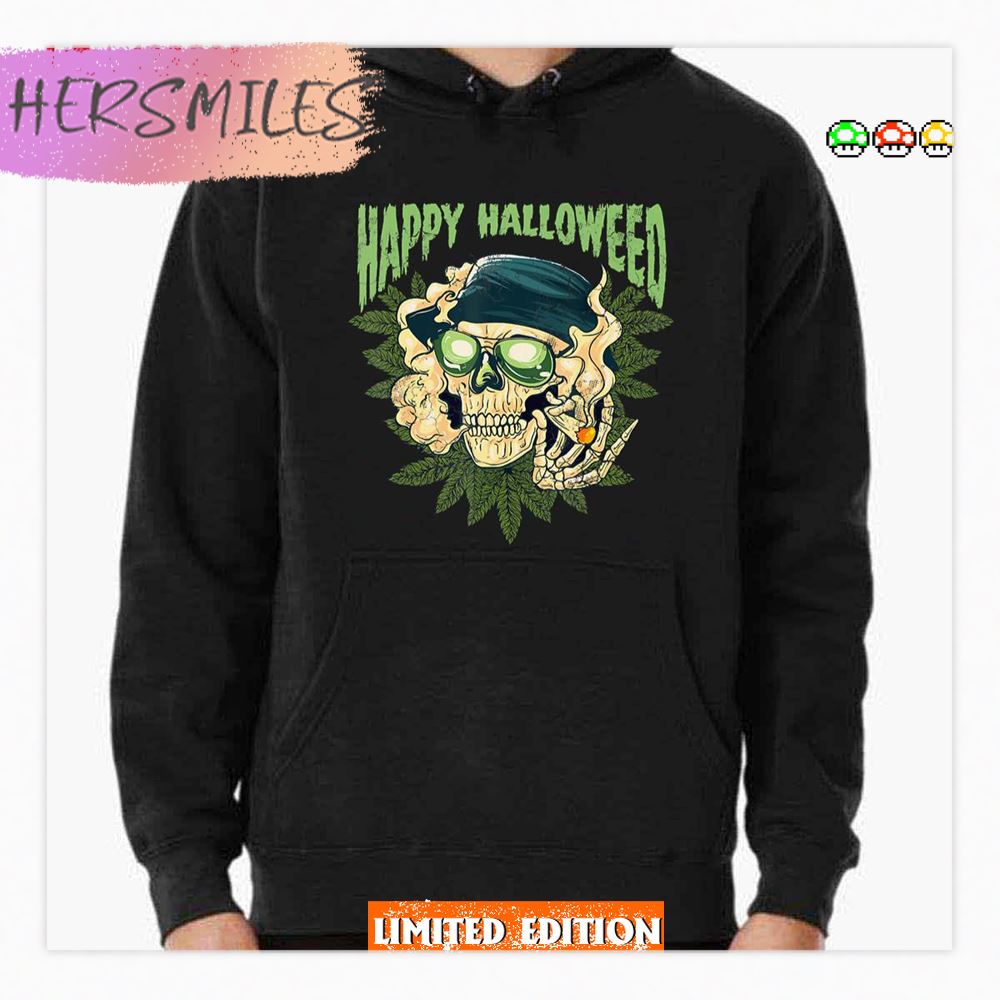 Happy Halloweed Halloween Marijuana Weed Cannabis Pot 420 Shirt