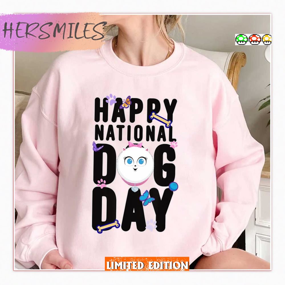 Happy National Dog Day Gidget Secret Life Of Pets Shirt