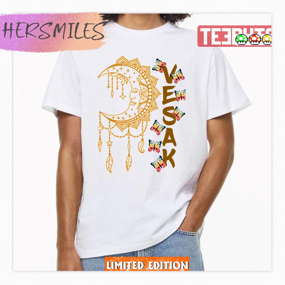 Happy Vesak Day Butterflies Art Shirt