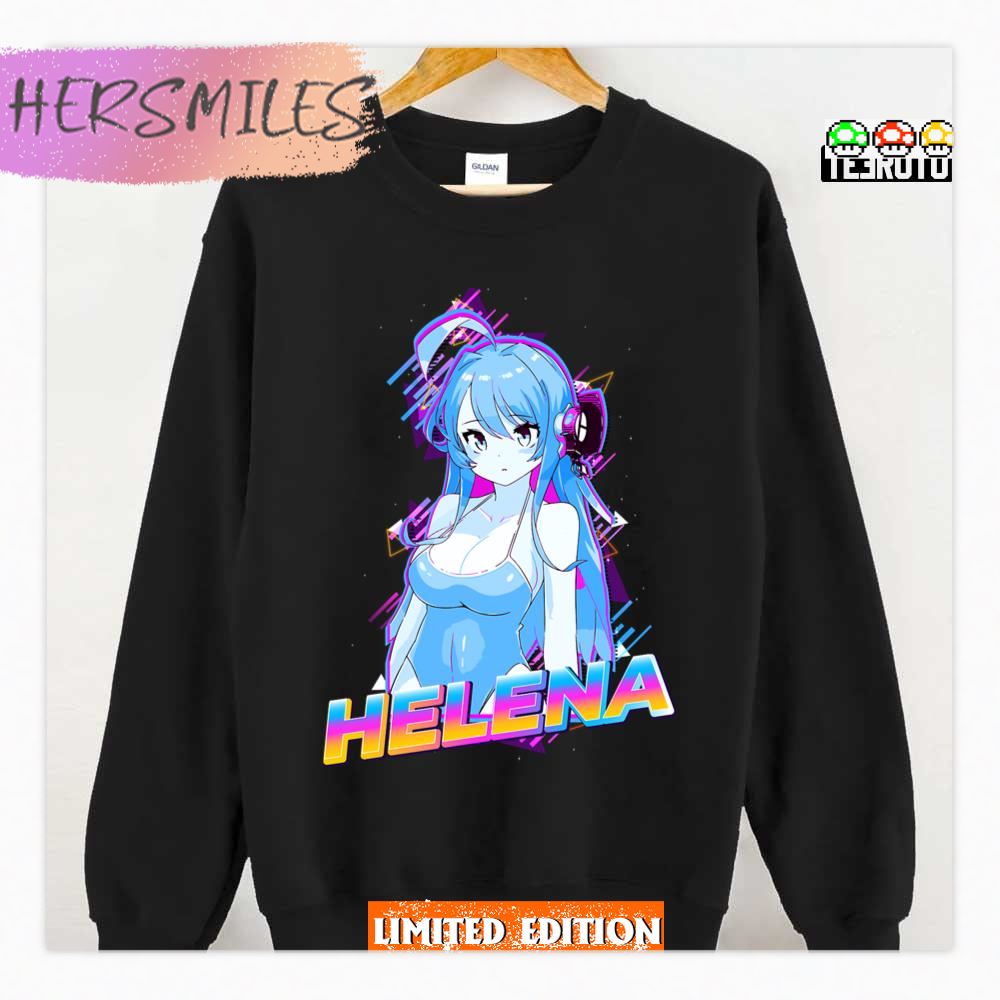Helena Azur Lane Neon Retro Art Shirt Helena Azur Lane Neon Retro Art Shirt
